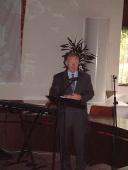 De heer Kok, dijkgraaf van het waterschap Rivierenland